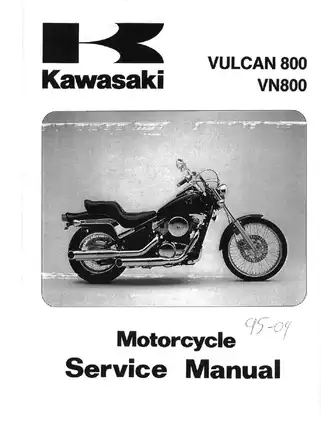 1996-2004 Kawasaki Vulcan 800, VN 800 service manual Preview image 1