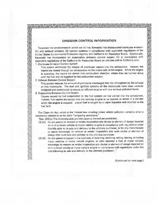 Kawasaki Vulcan 800 VN800 Motorcycle Service Manual (2000-2004) Preview image 5