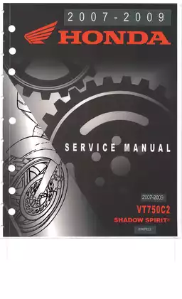 2007-2009 Honda VT750C2 Shadow Spirit service manual Preview image 1