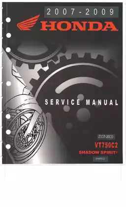 Honda VT750C2 Service Manual (2007-2009) - Complete Guide for Maintenance and Repair