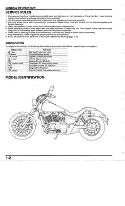 2007-2009 Honda VT750C2 Shadow Spirit service manual Preview image 5