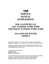 1998 Isuzu NPR/NPR HD W-Series V8 Gasoline Engine Service Manual & Maintenance Guide (P/N NPG98-WSM-CS1) – preview page 5