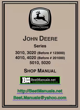 John Deere 3000-5000 Series Tractor Shop Manual - Comprehensive Maintenance and Repair Guide