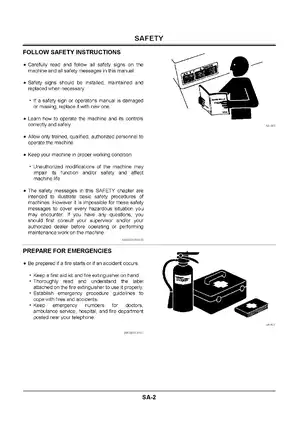 Hitachi EX200-5, EX200LC-5, EX220-5, EX220LC-5, EX230LC-5, EX270-5, EX270LC-5 hydraulic excavator manual Preview image 4