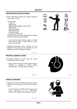 Hitachi EX200-5, EX200LC-5, EX220-5, EX220LC-5, EX230LC-5, EX270-5, EX270LC-5 hydraulic excavator manual Preview image 5