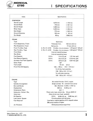 1977-1982 Honda CT90, CT110 shop manual Preview image 4