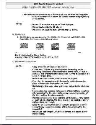 2008-2010 Toyota Highlander Hybrid SUV manual Preview image 5