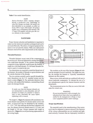 1984-1998 Harley-Davison Touring FLH, FLHT, FXR, FXWG repair manual Preview image 4