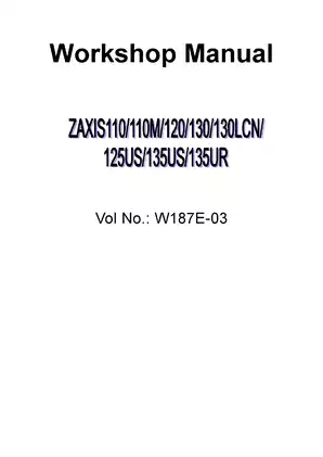 Hitachi ZAXIS Workshop Manual - Complete Guide for Models T10M, 120, 130, 130LCN, T2SUS, T35US, 135UR