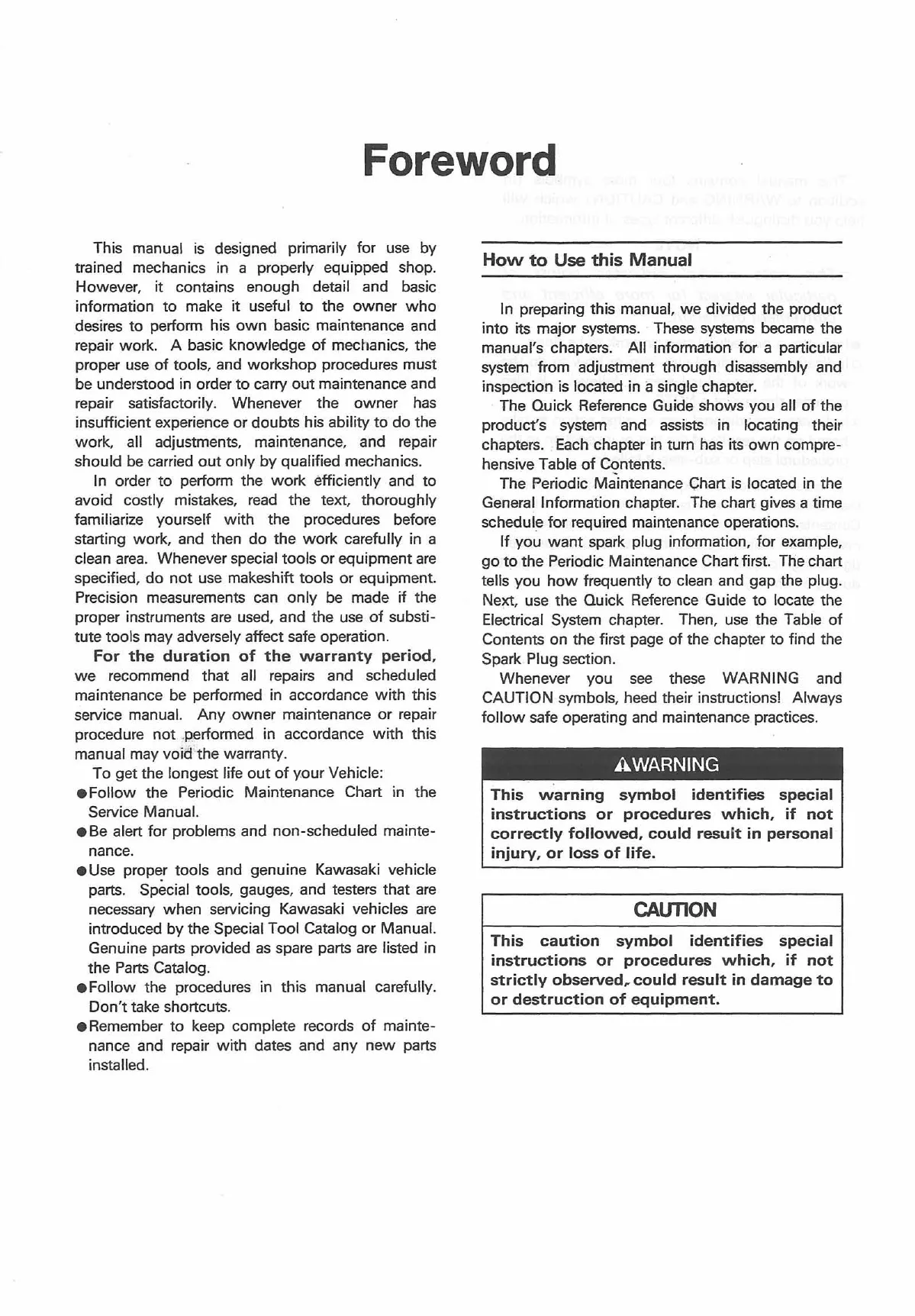 Kawasaki Bayou 400 Service Manual (1998-1999 Models) - Digital Download Preview image 3