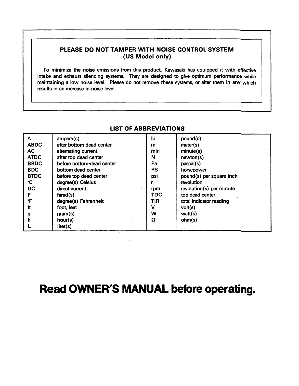 Kawasaki MULE 2510 & 2520 Utility Vehicle Service Manual Preview image 2