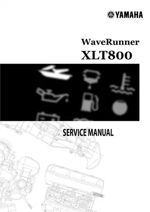 2002-2004 Yamaha WaveRunner XLT800 PWC service manual Preview image 1