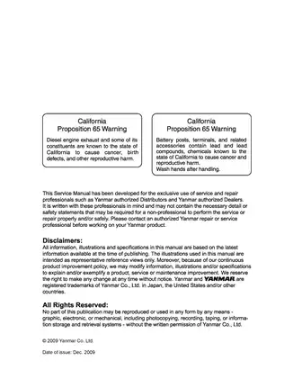 Yanmar TNV series diesel engine service manual Preview image 2