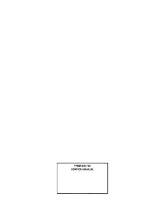 Comprehensive Yamaha YFB250 Service Manual (1992) Preview image 3