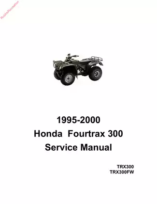 1995-2000 Honda Fourtrax 300, TRX300 repair manual Preview image 1