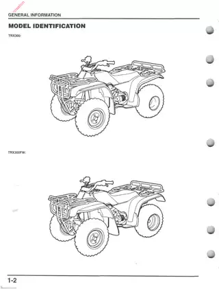 1995-2000 Honda Fourtrax 300, TRX300 repair manual Preview image 4