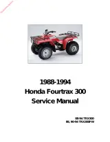 1988–1994 Honda Fourtrax 300 / TRX300FW Service Manual (OEM) – preview page 1