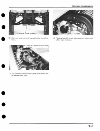 1988-1994 Honda Fourtrax 300, TRX300 service manual Preview image 5