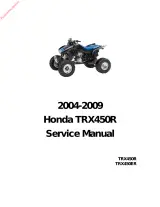 2004–2009 Honda TRX450R Service Manual (P/N 07757-0010000) – preview page 1