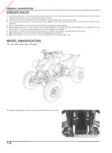 2004–2009 Honda TRX450R Service Manual (P/N 07757-0010000) – preview page 5
