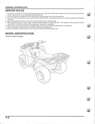 Honda TRX400FA/FGA 2004-2007 Service Manual - Comprehensive Repair and Maintenance Guide Preview image 5