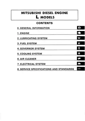 Mitsubishi L2A, L2C, L2E, L3A, L3C, L3E diesel engine service manual Preview image 4