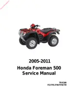 Honda Foreman 500 TRX500TM/FM/FE/FPM/FPE 2005–2011 OEM Service Manual (PN C4256-90954) – preview page 1