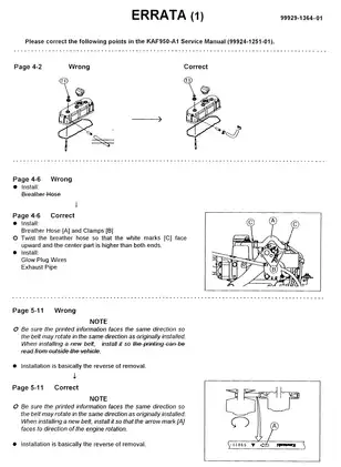Kawasaki MULE 2510 Diesel Utility Vehicle Service Manual Preview image 2