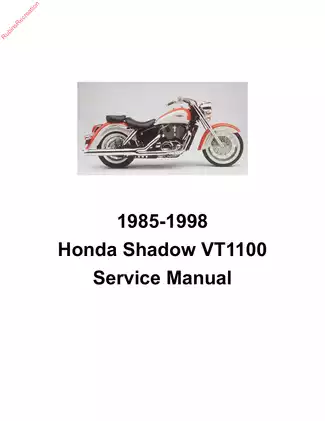 Comprehensive Honda Shadow VT1100 Service Manual (1985-1998)