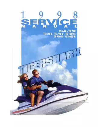 1998 Arctic Cat Tigershark PWC service manual Preview image 1