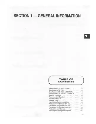 1998 Tigershark Personal Watercraft Service Manual Preview image 4
