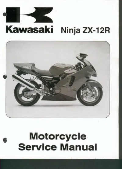 Preview: Kawasaki Ninja ZX-12R 2000–2001 Factory Service Manual (P/N 99924-1253–01)