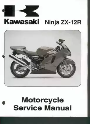 Kawasaki Ninja ZX-12R Motorcycle Service Manual (2000 Edition)