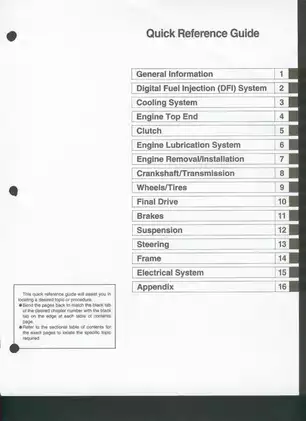 Kawasaki Ninja ZX-12R Motorcycle Service Manual (2000 Edition) Preview image 3