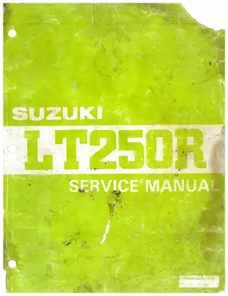 Suzuki LT250R ('86 Model) Service Manual - Comprehensive Guide for Mechanics manual preview - Related ATV manual