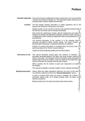 Liebherr Wheel Loader L550 - L580 2plus2 Series Service Manual Preview image 5
