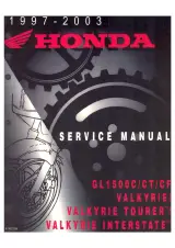 Honda GL1500C/CT/CF Valkyrie Service Manual 1997–2003 (P/N 61MZ009) – preview page 1