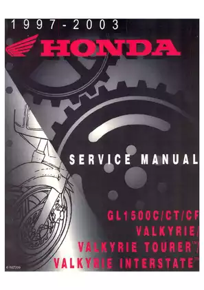 Honda GL1500C/CT Complete Service Manual - 1997-2003