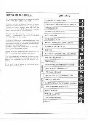 1997-2003 Honda GL1500C, GL1500CT, GL1500CF service manual Preview image 2