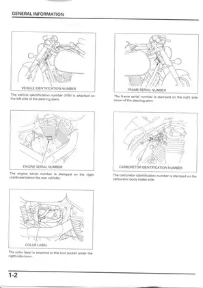 Honda VT1100 C2 Motorcycle Service Manual (2000) Preview image 5