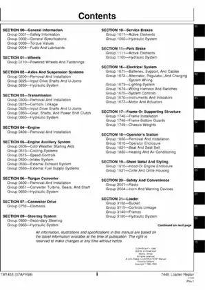 John Deere 744E Loader technical repair manual Preview image 2