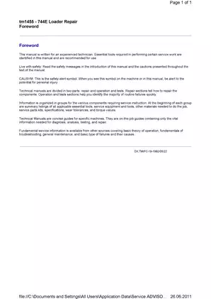 Comprehensive Repair Manual for 744E Loader - TM1455 Preview image 3