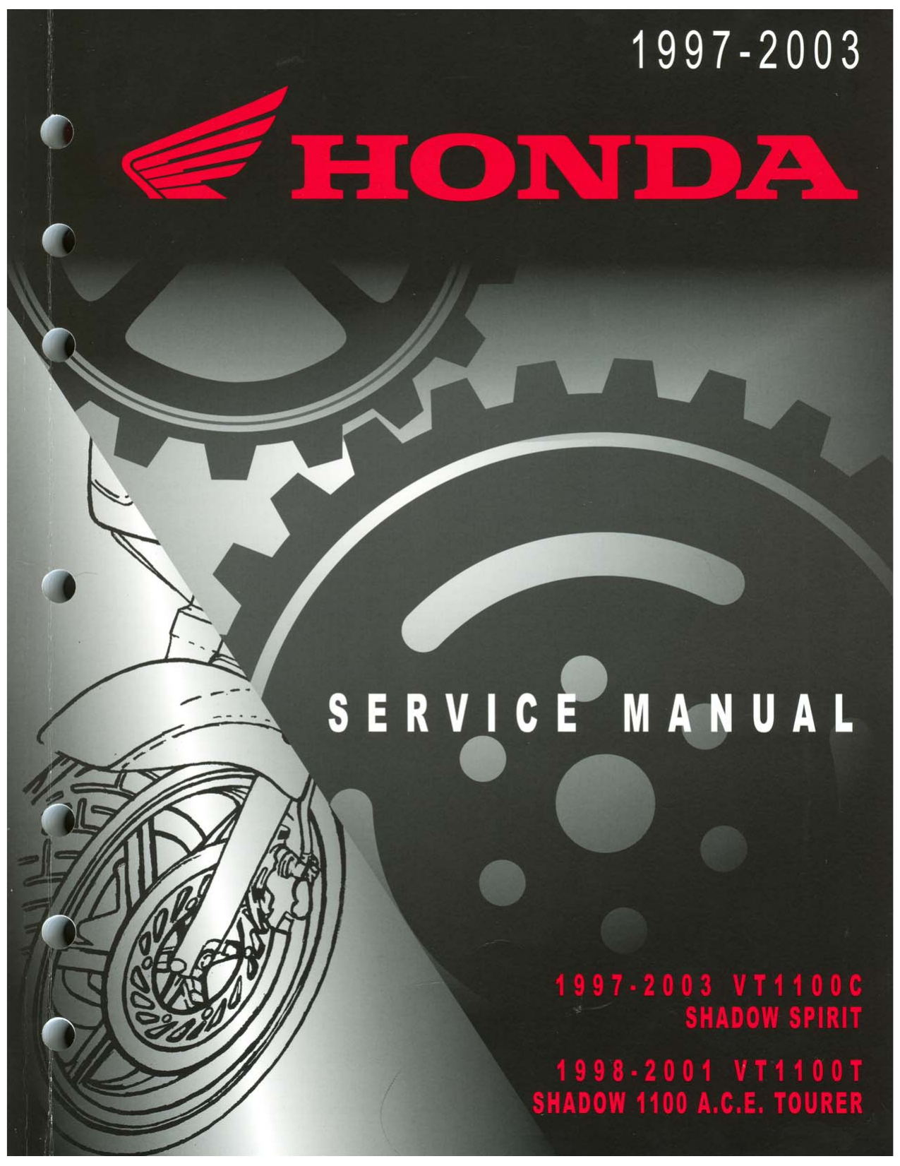 1997-2003 Honda VT1100 C, VT1100T repair manual Preview image 6