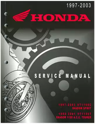 Comprehensive Service Manual for Honda VT1100C and VT1100T (1997-2003)