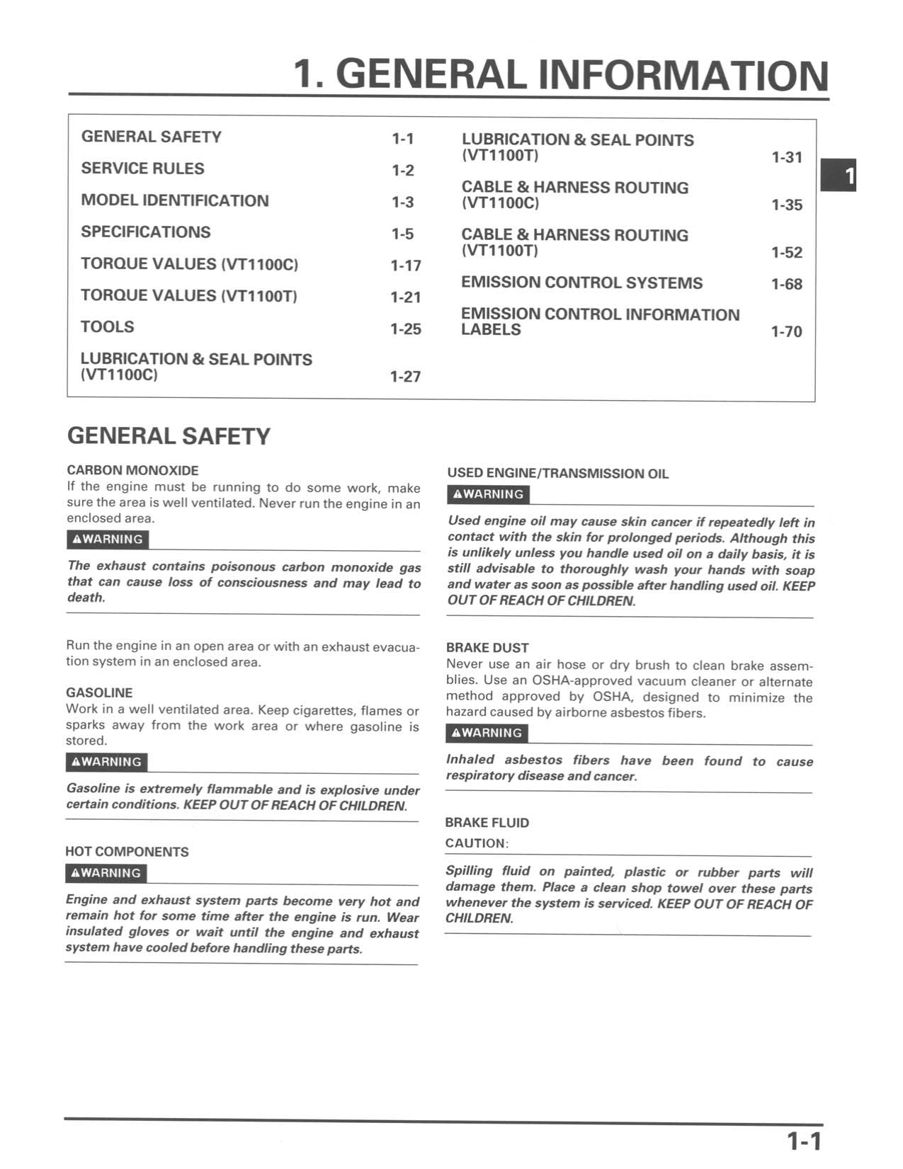 1997-2003 Honda VT1100 C, VT1100T repair manual Preview image 4
