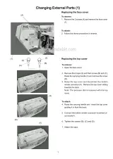 Janome Memory Craft 11000 Sewing Machine Special Edition Service Manual (P/N 860839006) – preview page 3