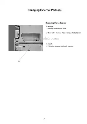 Janome Memory Craft MC11000 sewing machine service manual Preview image 5