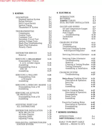 1964-2006 Mercruiser Stern Drive Type 1, Alpha/MR and Bravo I and II units service manual Preview image 5