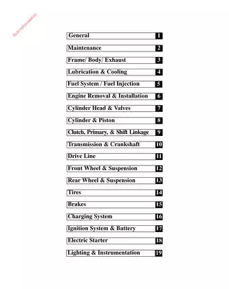 2002-2004 Polaris Victory Touring, Classic Cruiser service manual Preview image 2