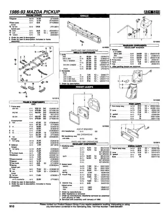 1987-1993 Mazda B2200-B2600i Courier 2WD-4WD repair manual Preview image 2